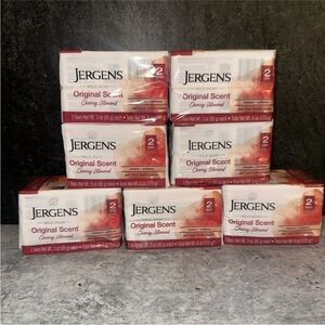 14 Bars Jergens Mild Bar Soap Cherry Almond Original Scent 7 Box Of 2 Bars Ech